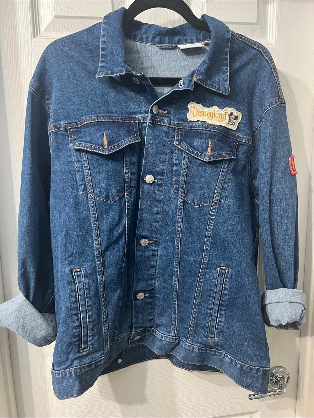 Disney Mickey Mouse Dark Blue Denim Jacket with Logo Tag